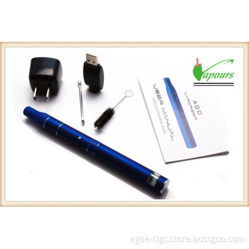 650mah Dry Herb E-cig With Lcd , Portable Ago Kit For Harsh Oil